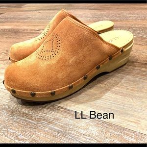 LL Bean Suede clogs